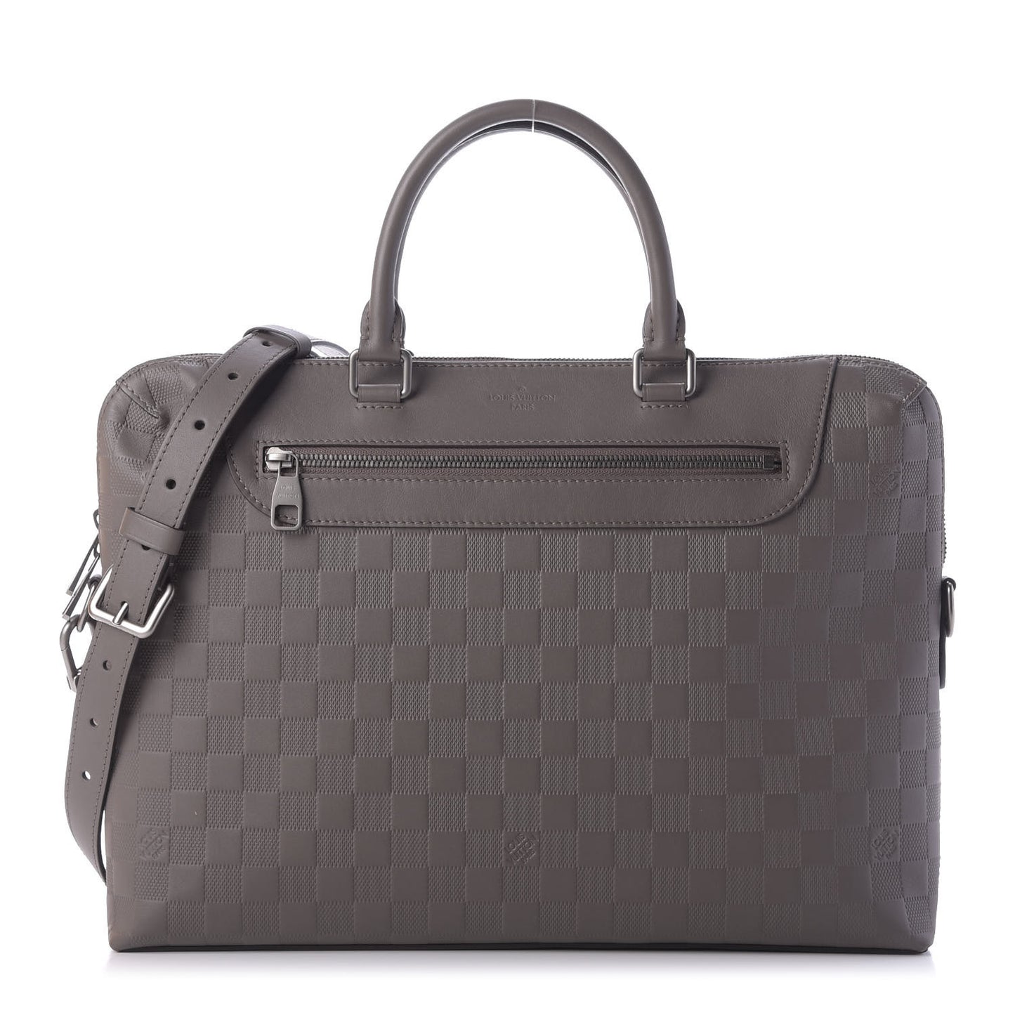 Damier Infini Porte-Documents Jour NM Granit