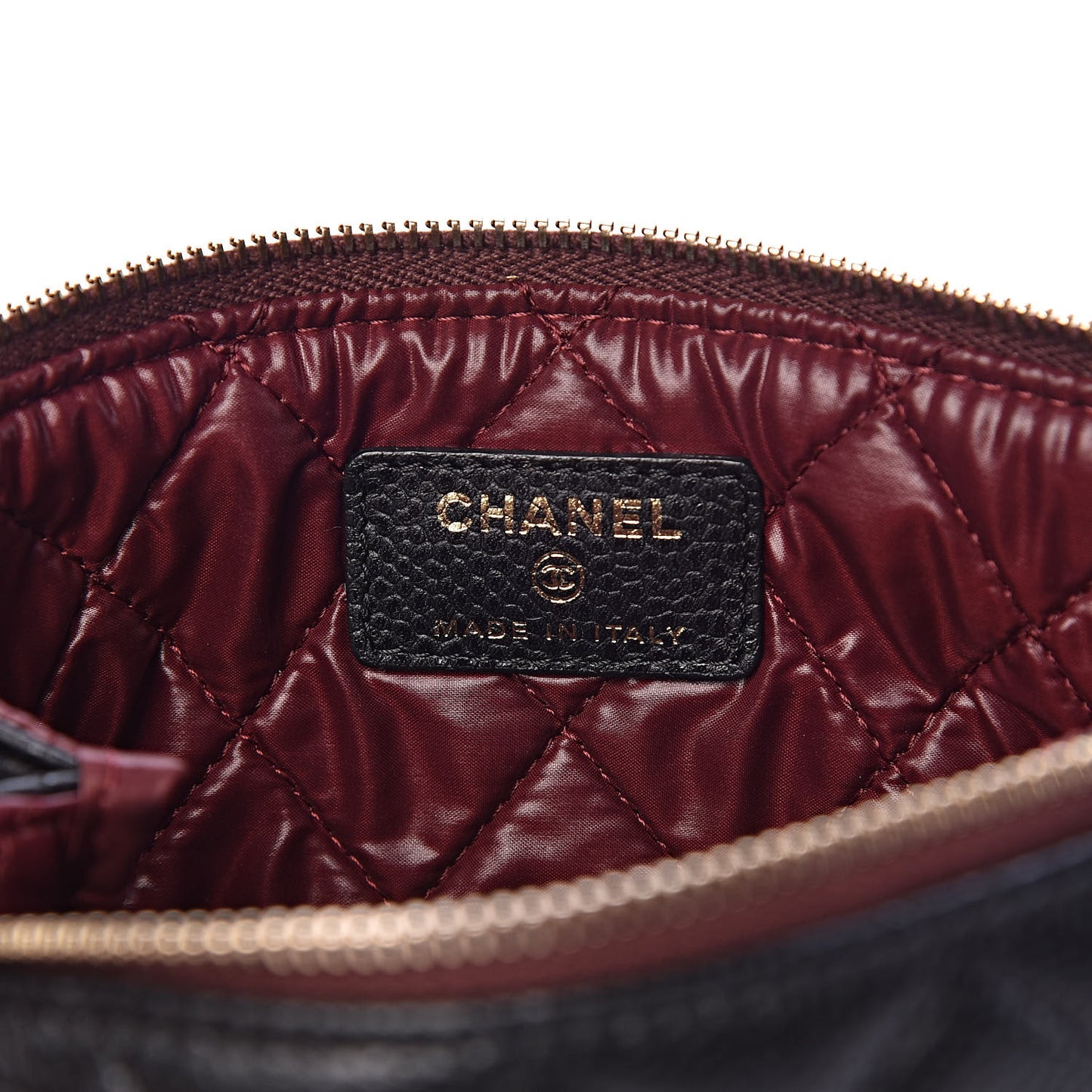 Caviar Quilted Small Pouch Black