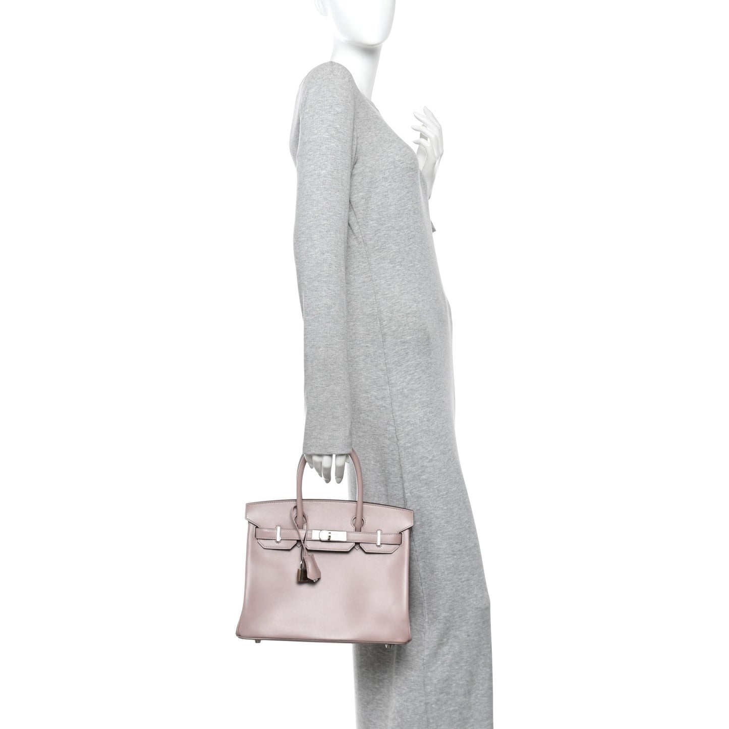 Veau Tadelakt Birkin 30 Glycine