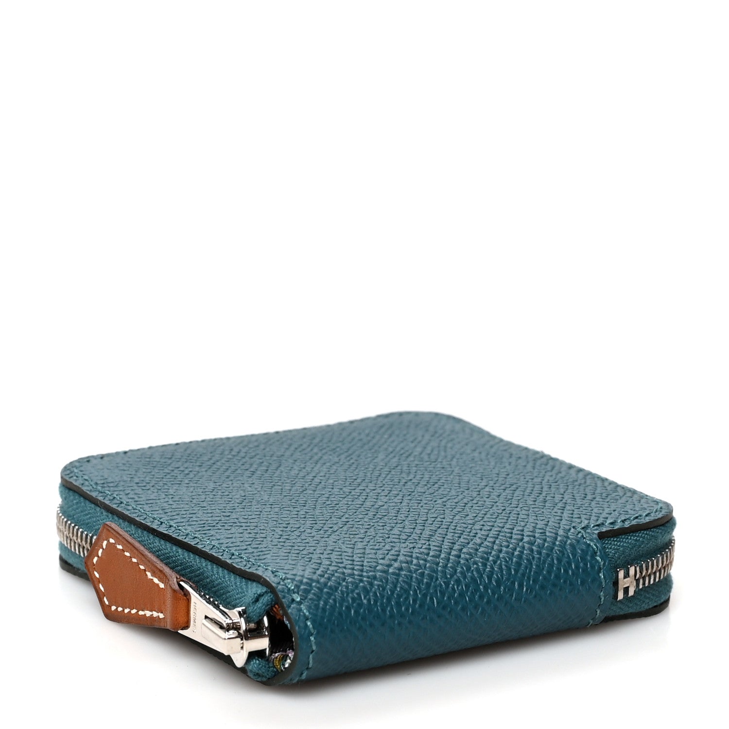 Hermes Epsom Silk'in Coin Purse Vert Bosphore 4 of 8