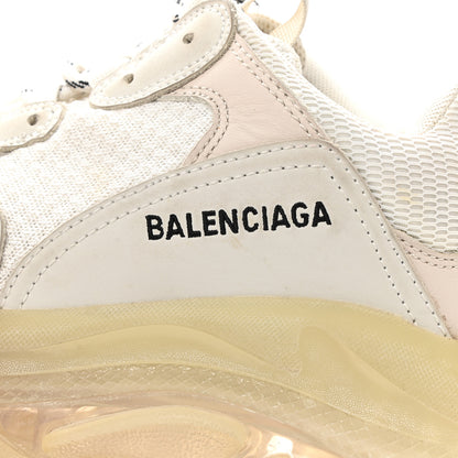Balenciaga Fabric Mesh Clear Sole Womens Triple S Sneakers 36 White 6 of 9