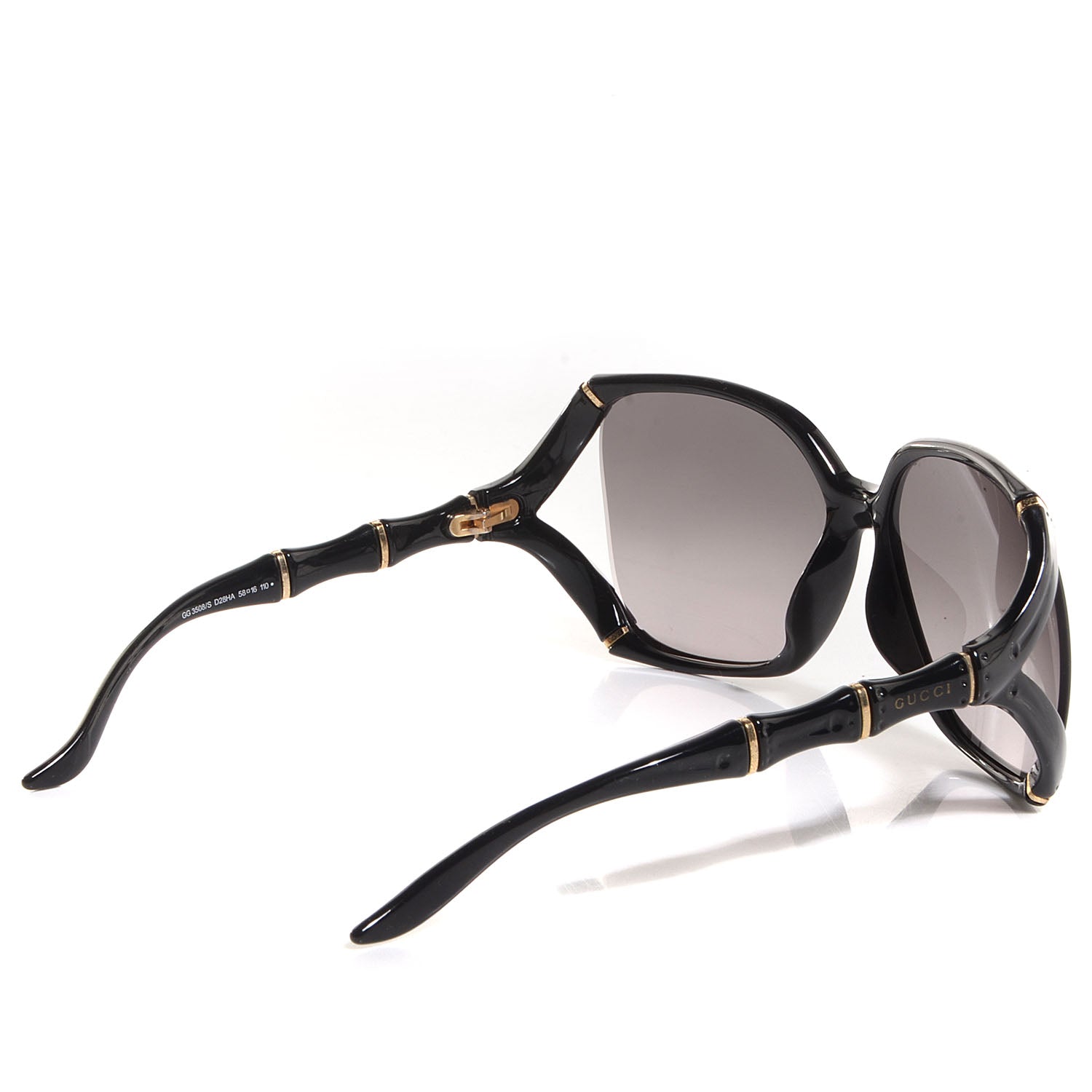 Gucci Bamboo Effect Sunglasses 3508/S Black 2 of 4