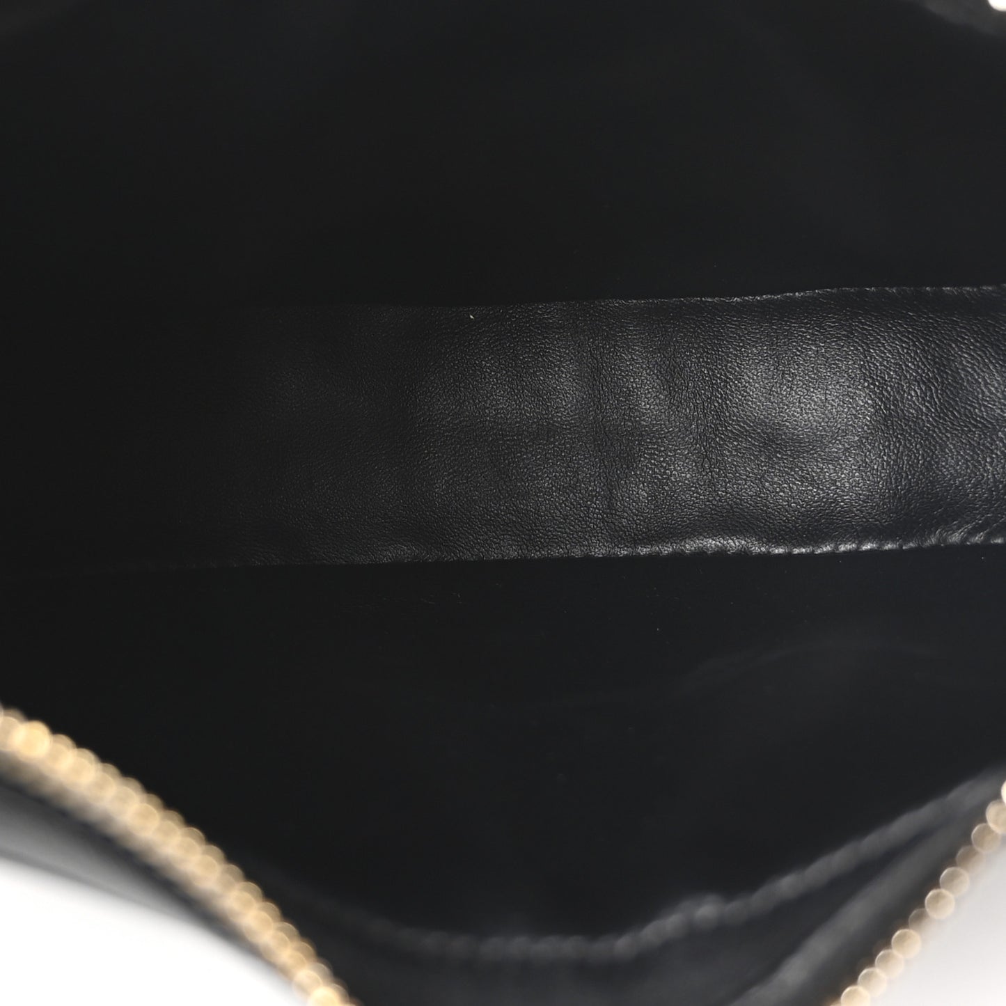 Smooth Calfskin Hula Hoop Shoulder Bag Black