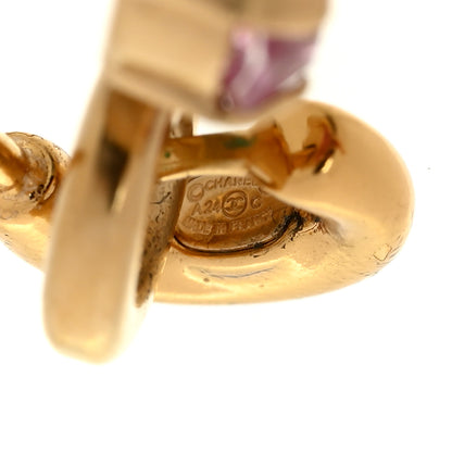 Chanel Crystal CC Drop Earrings Multicolor 4 of 5