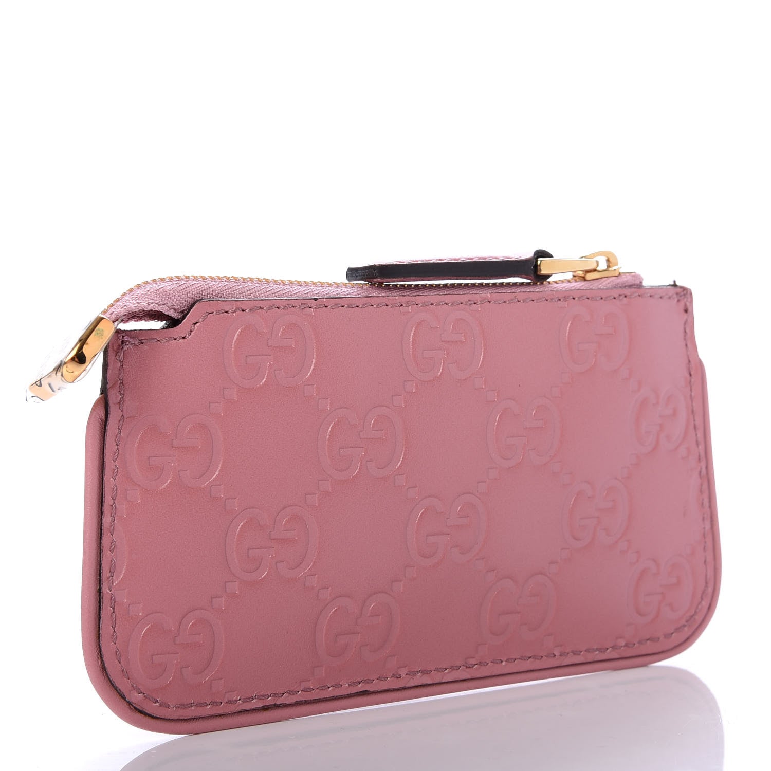 Gucci Guccissima Signature Key Case Carmine Rose 3 of 8
