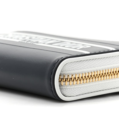 Christian Dior Calfskin Vibe Voyageur Card Holder Blue White 12 of 13