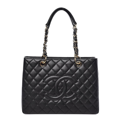 Chanel Caviar Quilted Grand Shopping Tote GST Black 1 of 10
