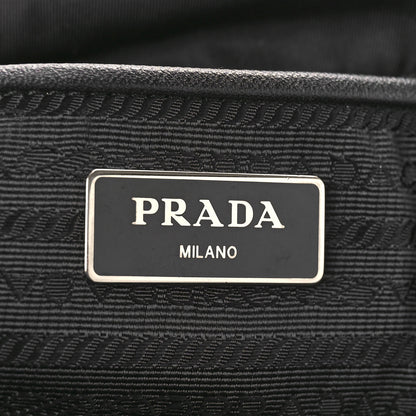 Prada Tessuto Nylon Saffiano Vela Messenger Bag Black 6 of 10