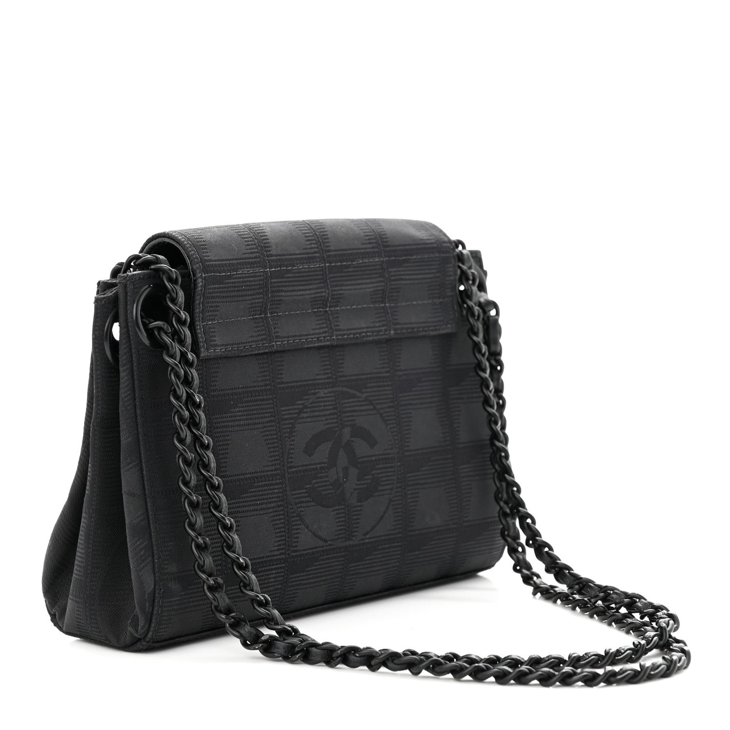 Nylon Mini Travel Accordion Flap Black