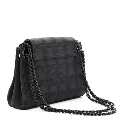 Chanel Nylon Mini Travel Accordion Flap Black 3 of 13