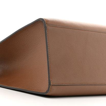 Fendi Vitello Cher Logo Debossed Medium Fendi Sunshine Shopper Tote Gianduia 9 of 11