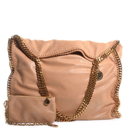 Stella McCartney Faux Leather Shaggy Deer Large Falabella Fold Over Tote 6 of 10