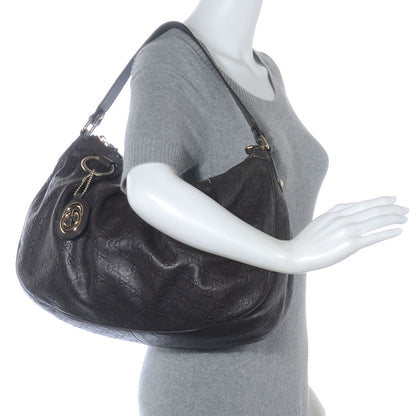 Gucci Guccissima Medium Sukey Hobo Dark Brown 2 of 7