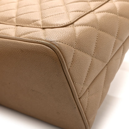 Chanel Caviar Quilted Medallion Tote Beige 14 of 15