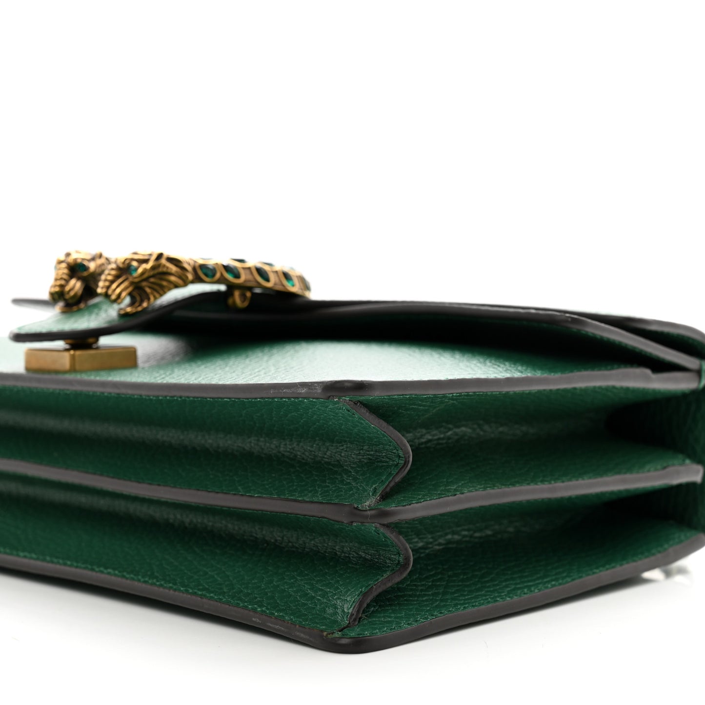 Pebbled Calfskin Small Dionysus Shoulder Bag Emerald