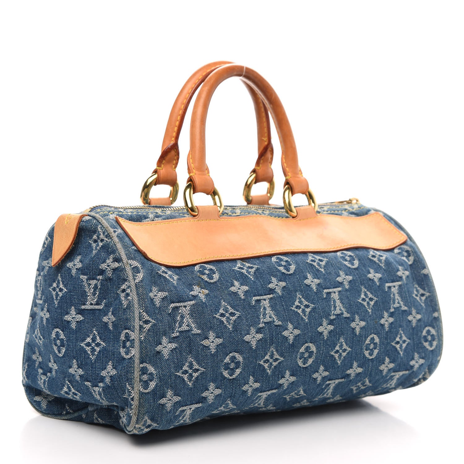Louis Vuitton Monogram Denim Neo Speedy Blue 3 of 14