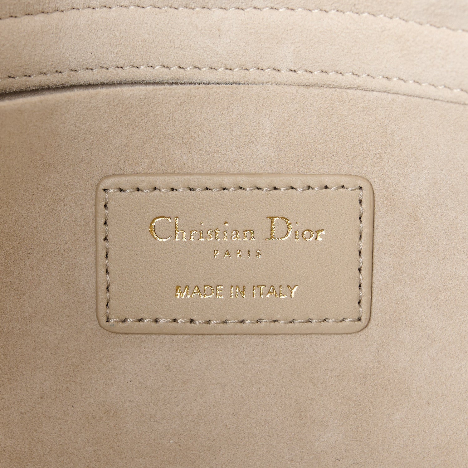 Christian Dior Lambskin Cannage Medium Lady D-Joy Hazelnut 6 of 10