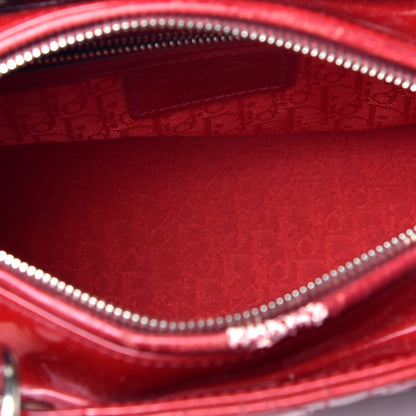 Christian Dior Patent Cannage Medium Lady Dior Red 5 of 11