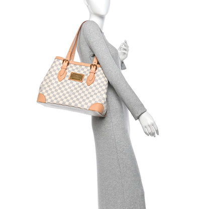Louis Vuitton Damier Azur Hampstead MM 3 of 19