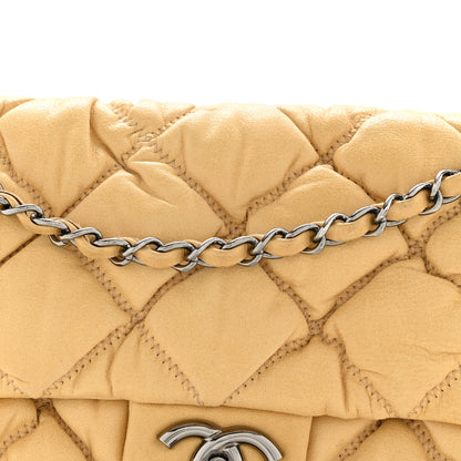 Chanel Calfskin Quilted Medium Bubble Quilt Flap Bag Beige 8 of 14