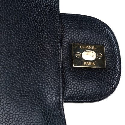 Chanel Caviar Quilted Jumbo Double Flap Black 7 of 14