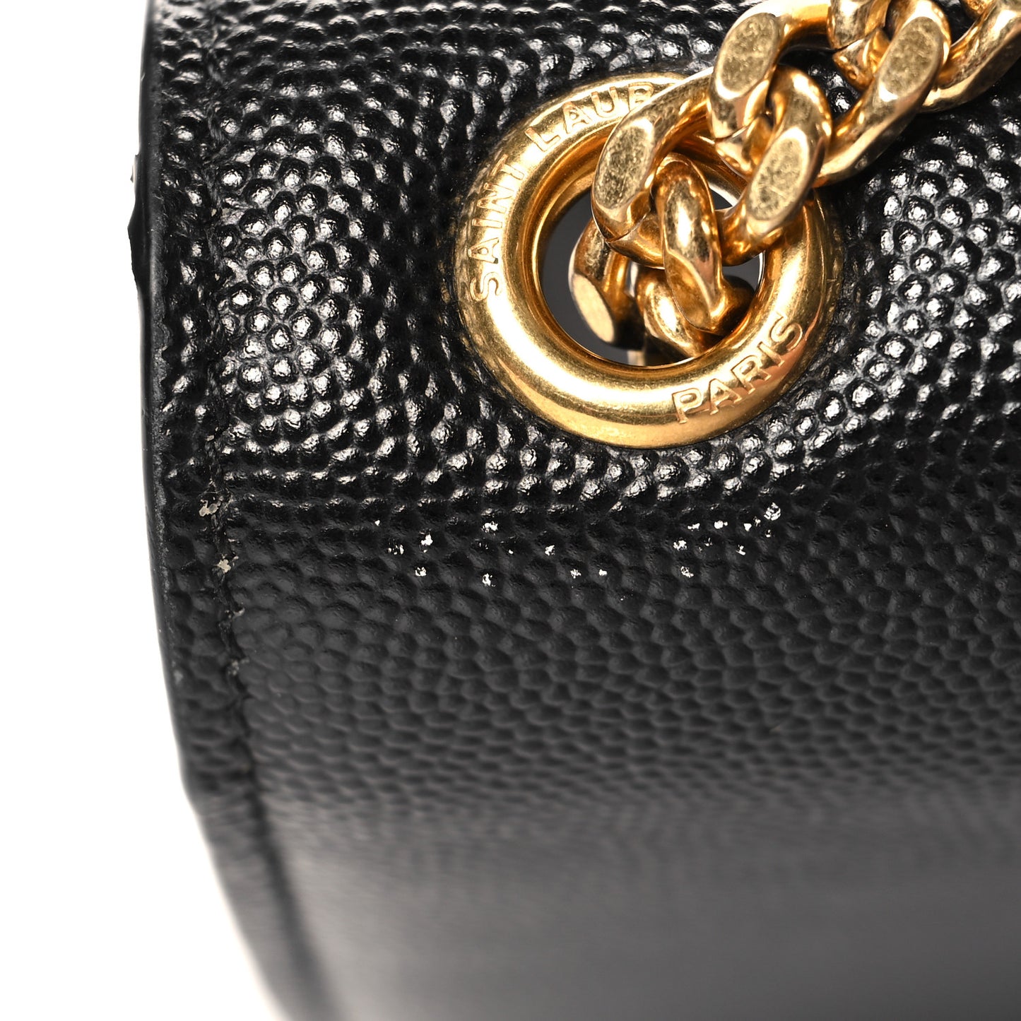 Grain De Poudre Medium Classic Monogram Kate Satchel Black