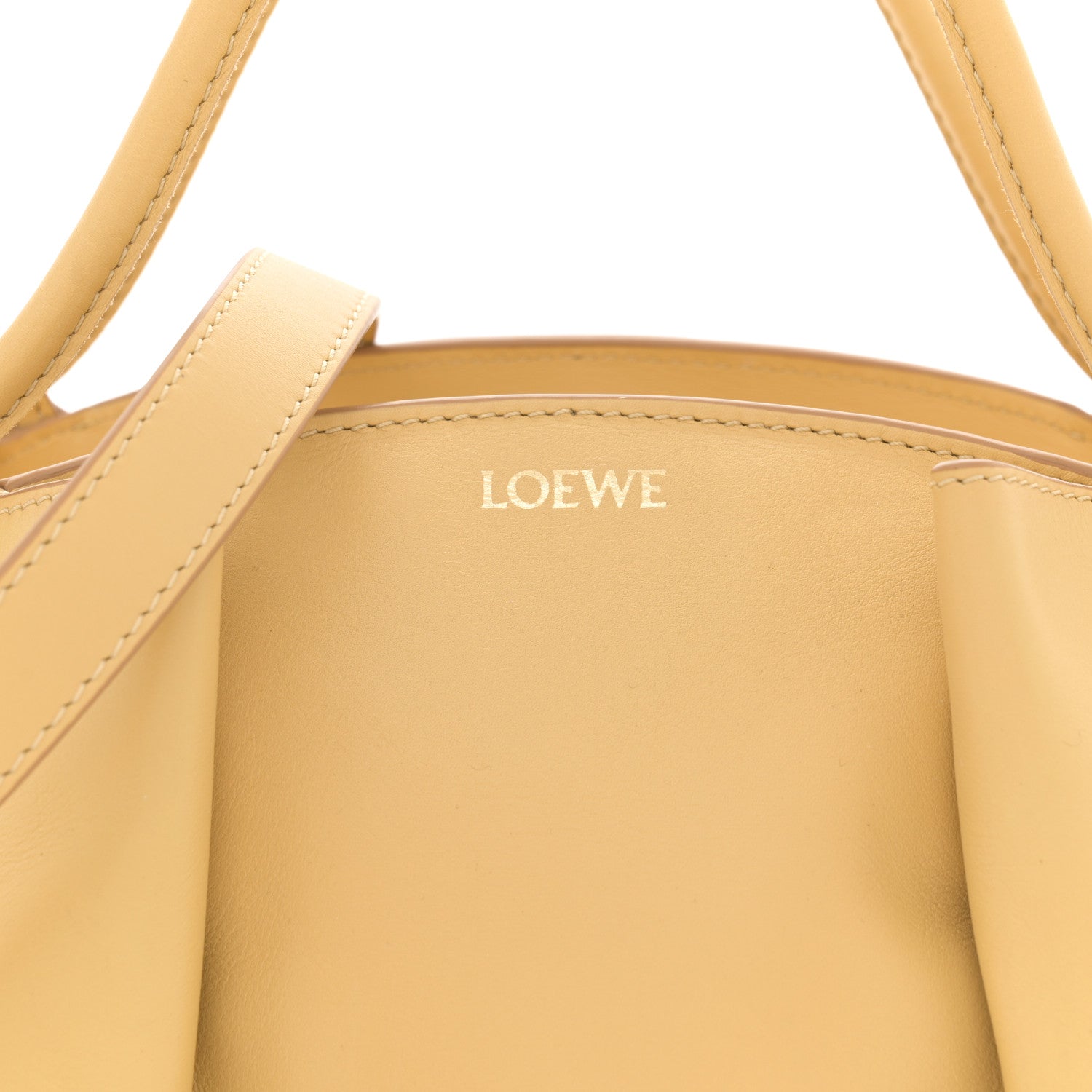 Loewe Shiny Nappa Calfskin Small Paseo Bag Dark Butter 7 of 9