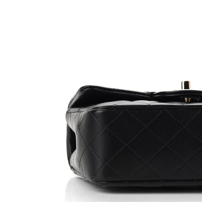 Chanel Lambskin Quilted Mini Lion Charm Top Handle Rectangular Flap Black 5 of 9
