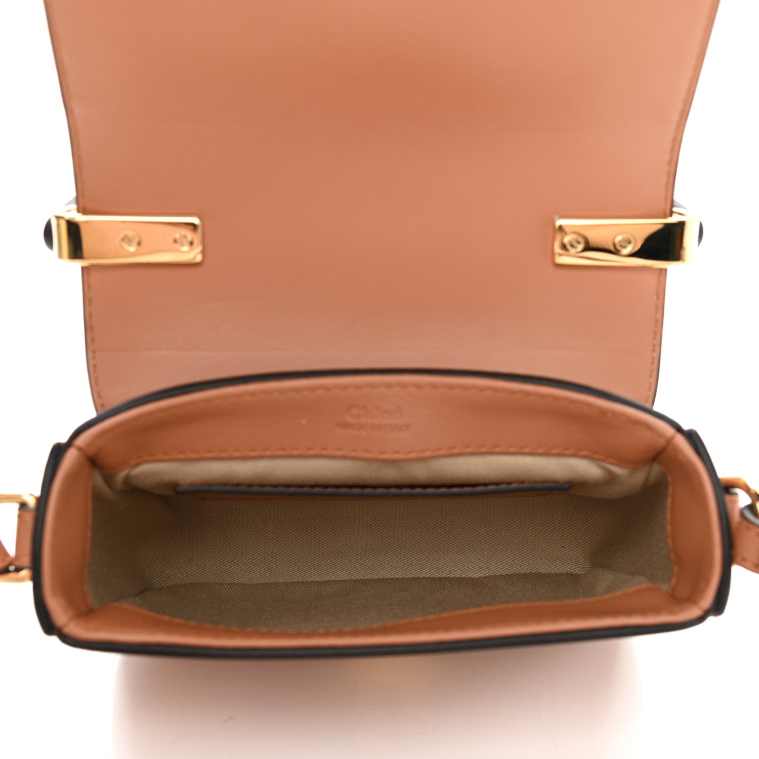 Chloe Calfskin Crocodile Embossed Mini C Double Carry Cement Pink 5 of 10