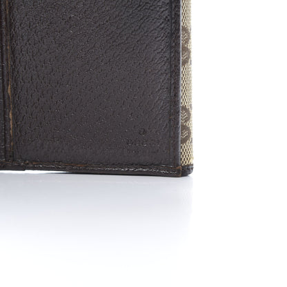 Gucci Monogram Metal Bar Continental Flap Wallet Beige Ebony Dark Brown 6 of 13