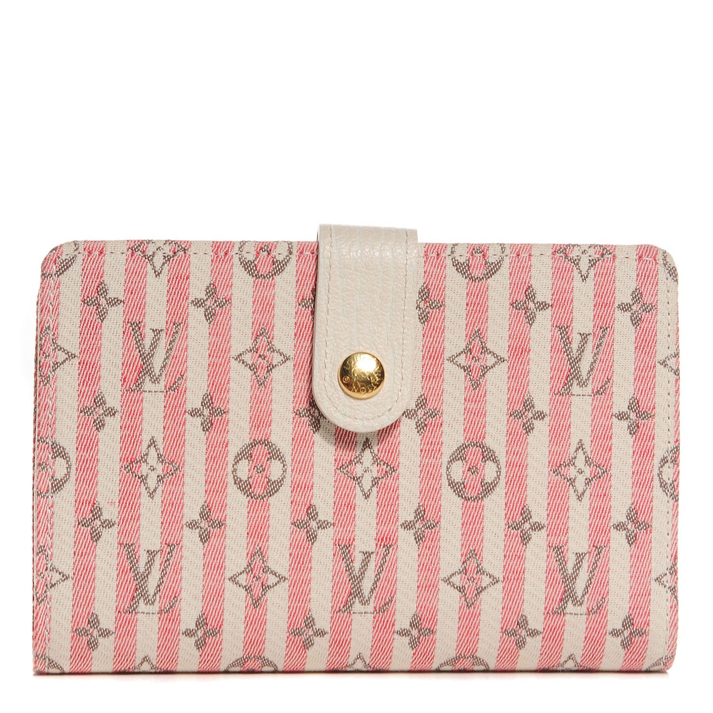 Mini Lin Croisette French Purse Wallet Rouge