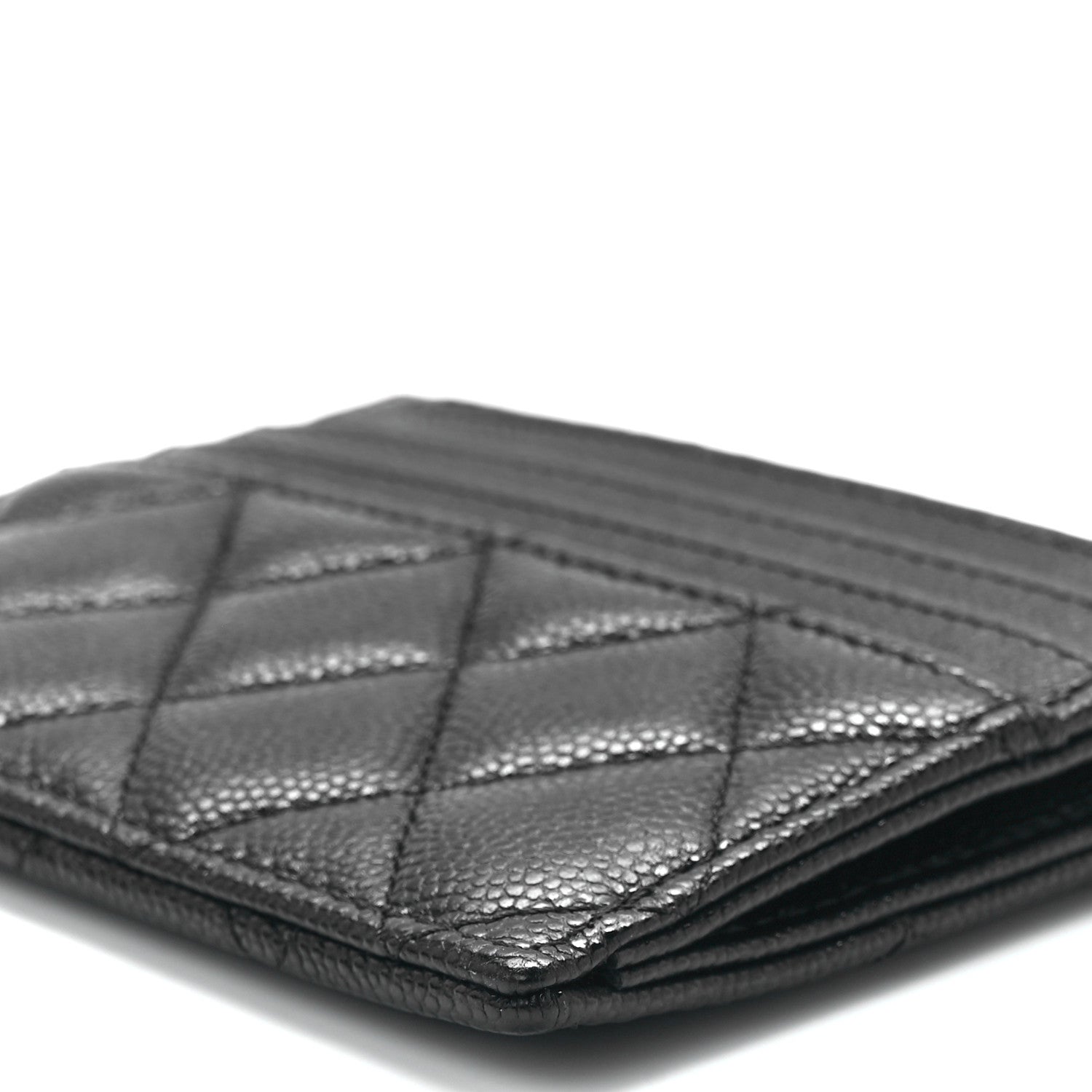 Chanel Caviar Quilted CC Zip Card Holder Black 11 of 12