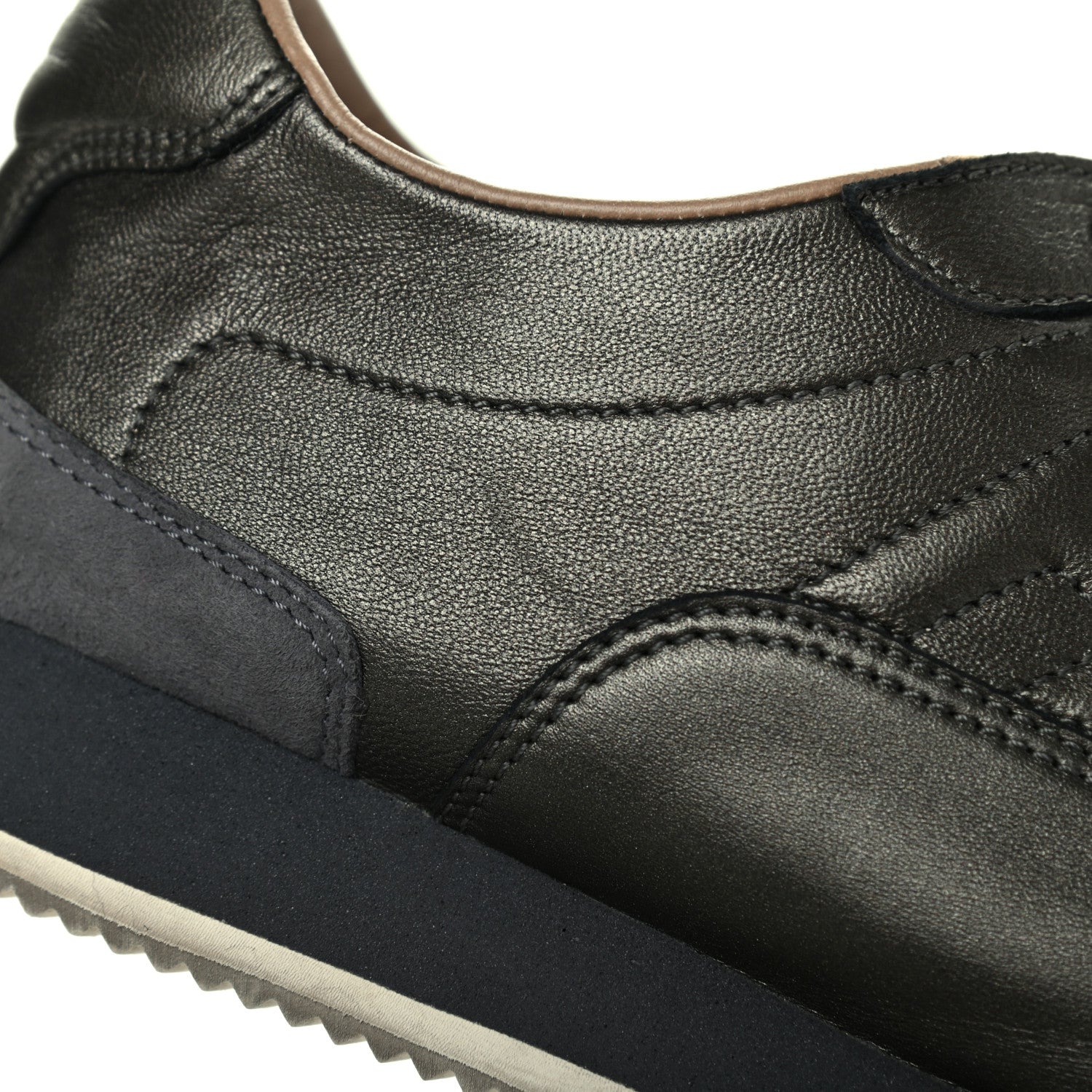 Hermes Metallic Nappa Womens Trail Sneakers 36 Black 12 of 13