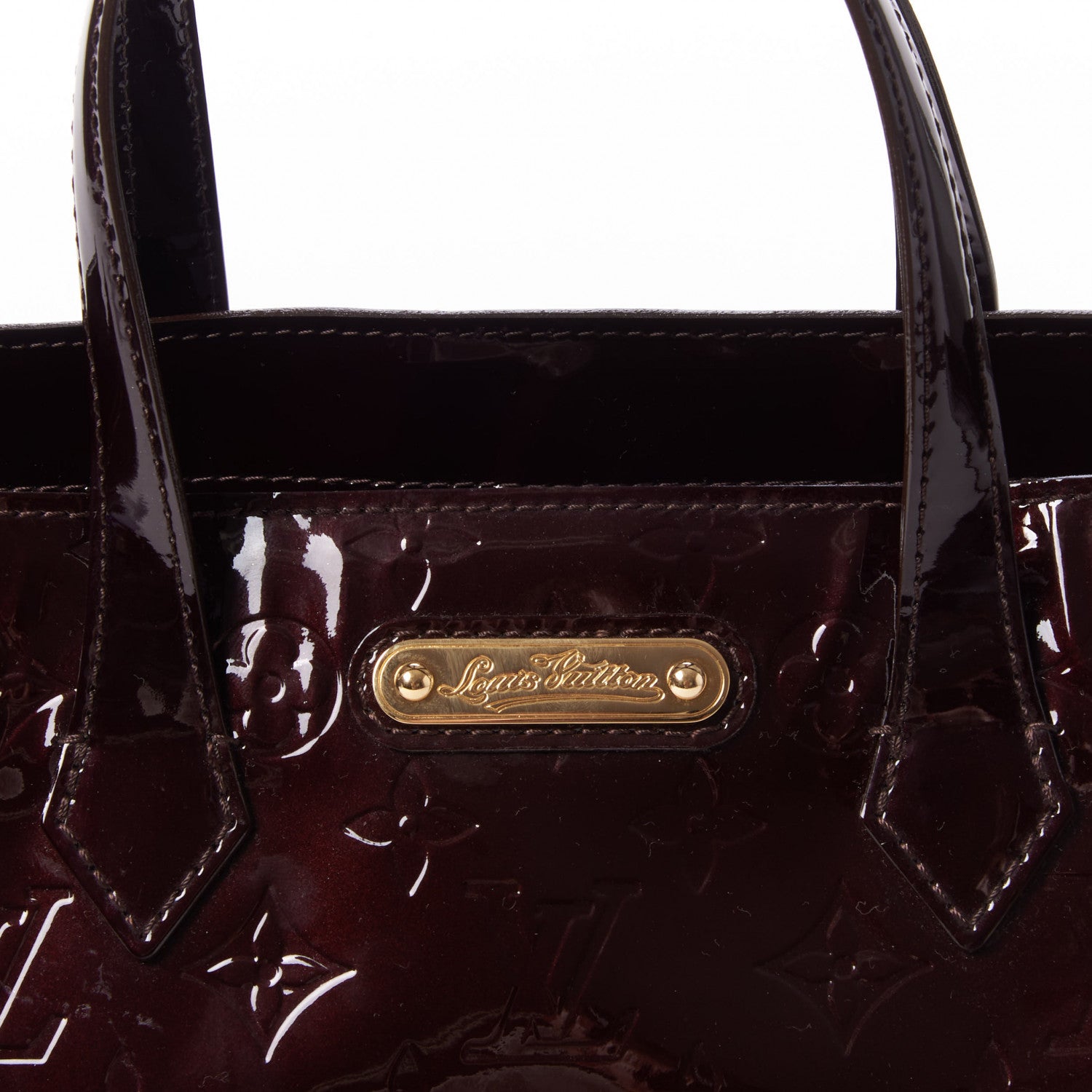 Louis Vuitton Vernis Wilshire PM Amarante 7 of 8
