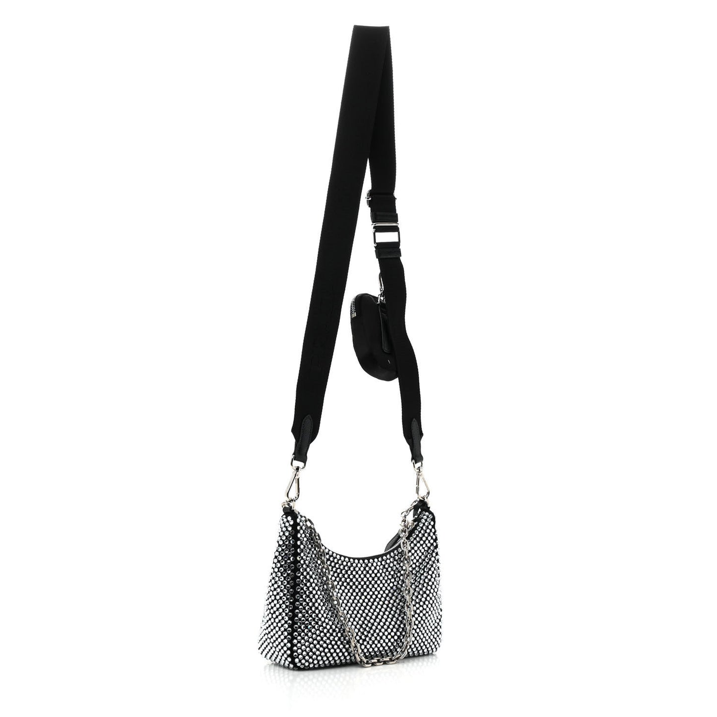 Satin Crystal Re-Edition 2005 Shoulder Bag Cristal