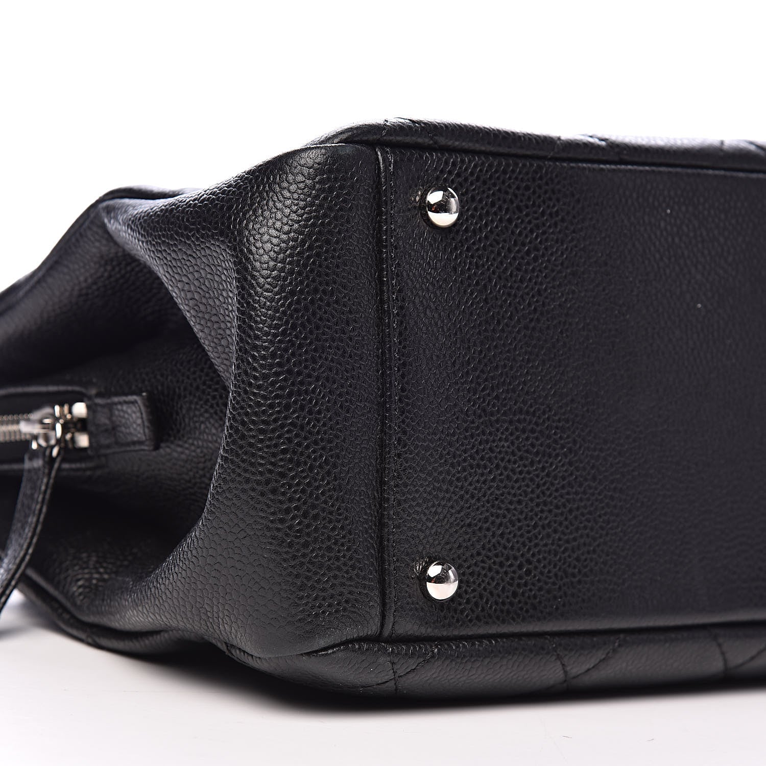 Chanel Caviar Quilted CC Timeless Soft Tote Black 8 of 10