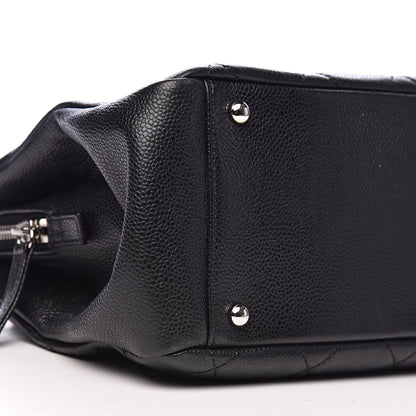Chanel Caviar Quilted CC Timeless Soft Tote Black 8 of 10