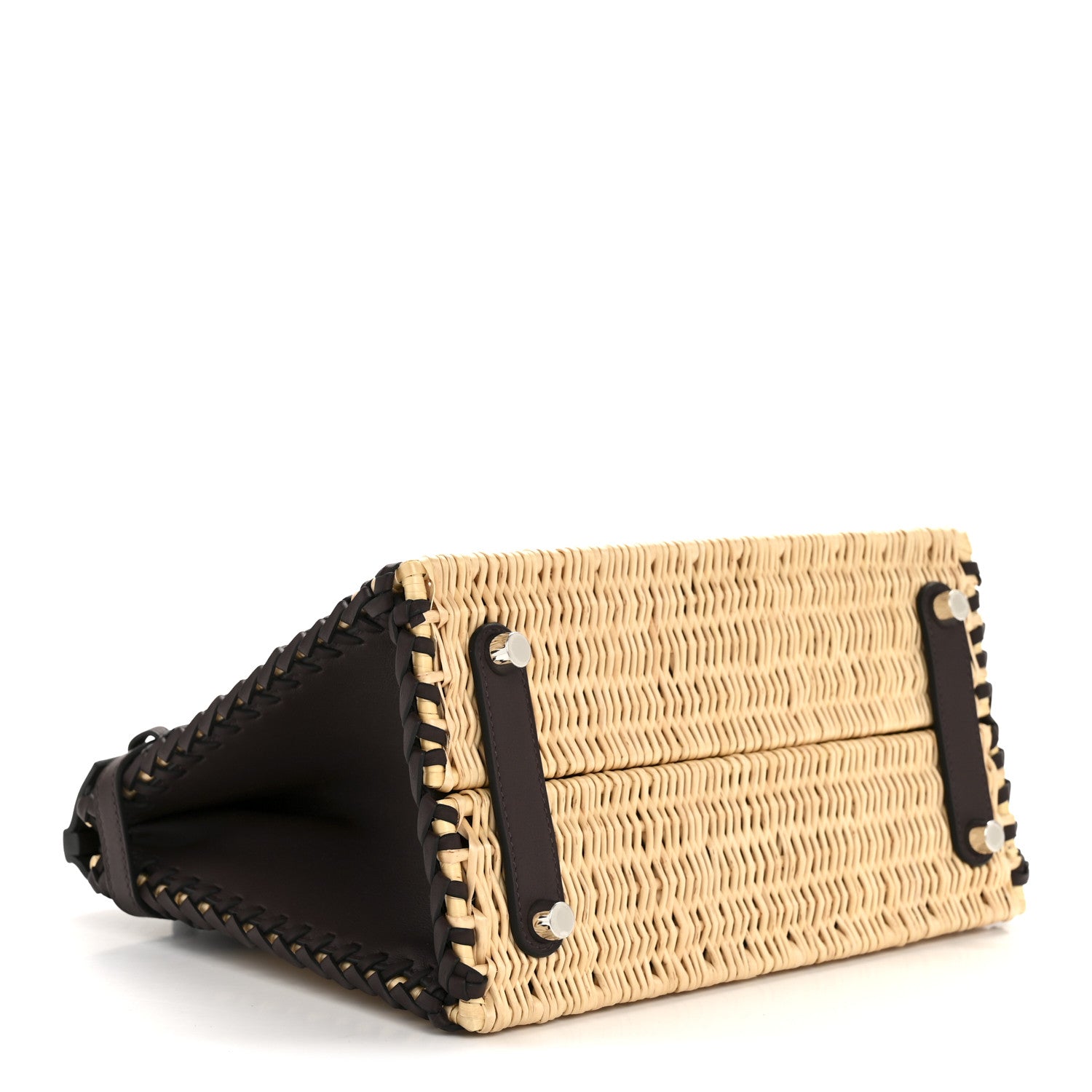 Hermes Wicker Swift Picnic Birkin 25 Naturel Rouge Sellier 4 of 12