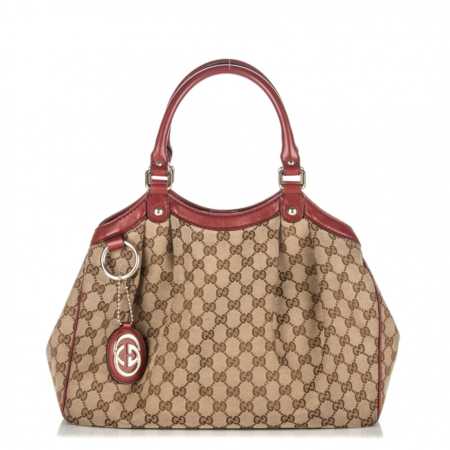 Monogram Medium Sukey Tote Dark Red
