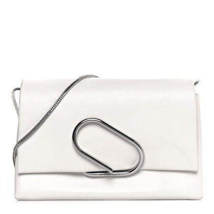 3.1 Phillip Lim Calfskin Alix Soft Flap Clutch White 1 of 14