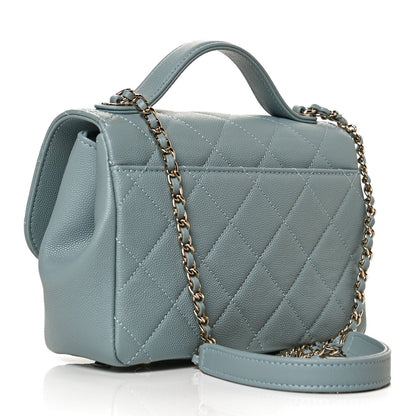 Chanel Caviar Quilted Small Business Affinity Flap Blue 3 of 12