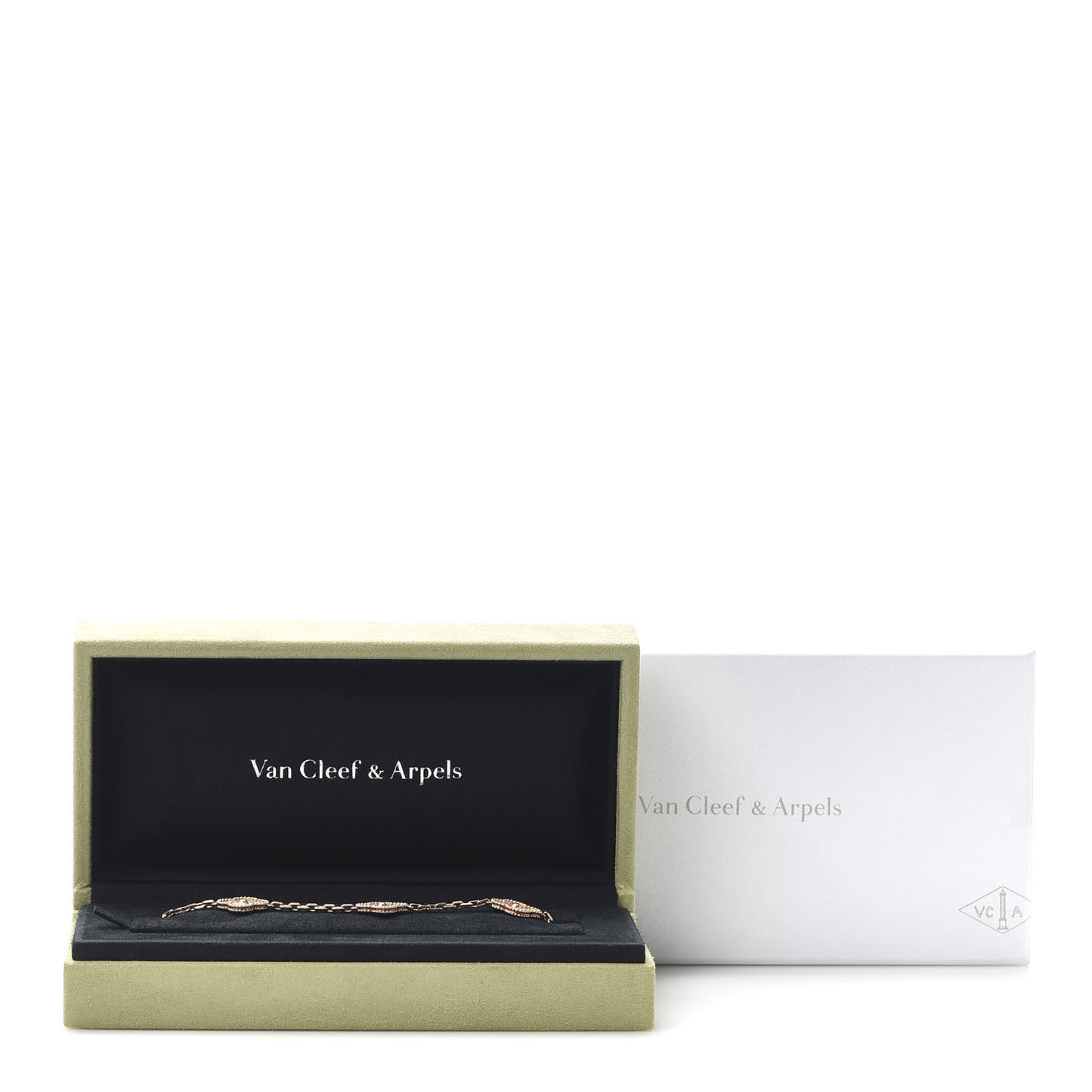 18K Rose Gold 5 Motifs Vintage Alhambra Bracelet