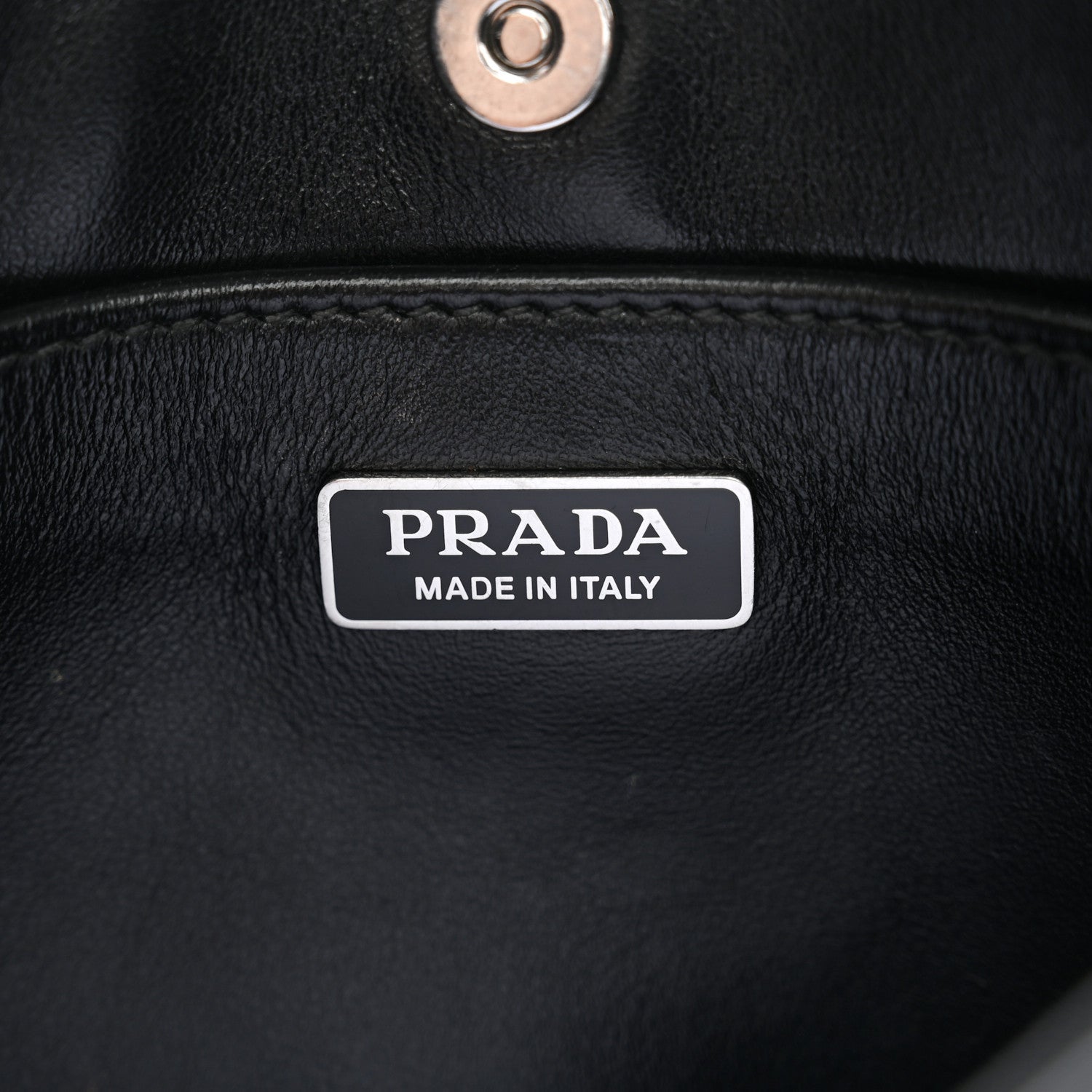 Prada Spazzolato Cleo Shoulder Bag Black 6 of 12