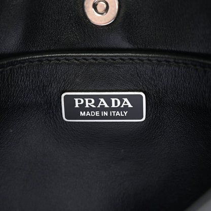 Prada Spazzolato Cleo Shoulder Bag Black 6 of 12