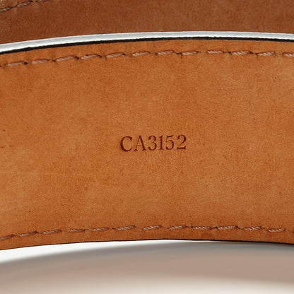 Louis Vuitton Epi LV Initiales Belt 85 34 Indigo 6 of 7