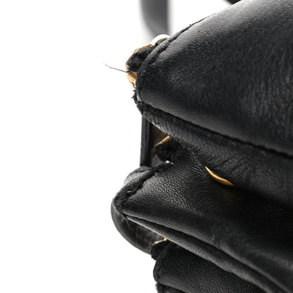 Celine Lambskin Large Trio Crossbody Bag Black 5 of 7