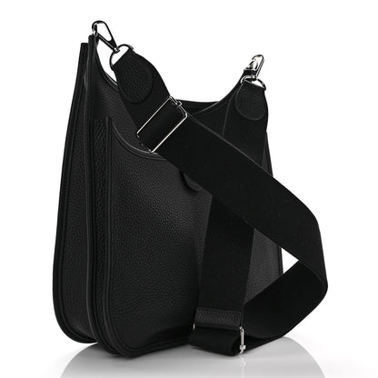 Hermes Taurillon Clemence Evelyne III PM Black 3 of 8