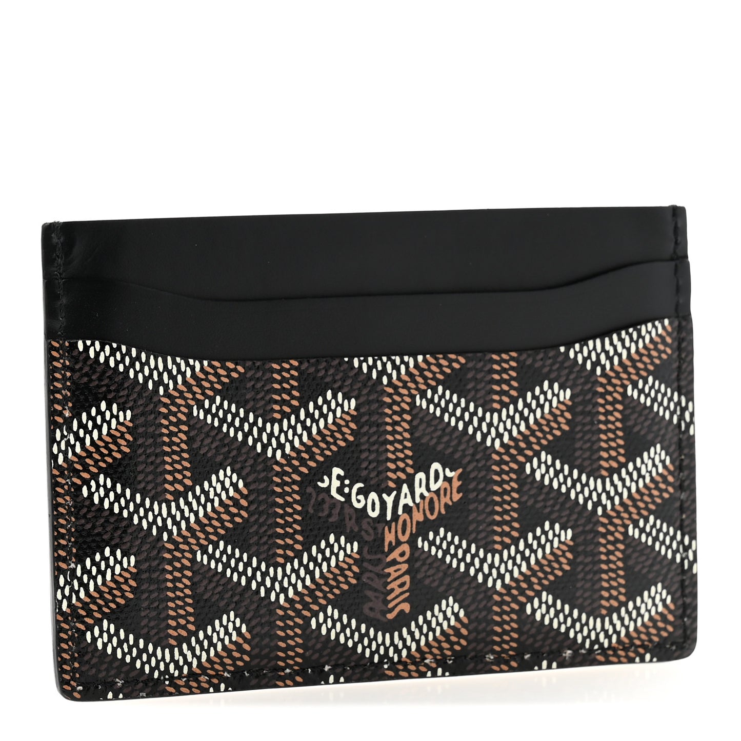 Goyardine Saint Sulpice Card Holder Black