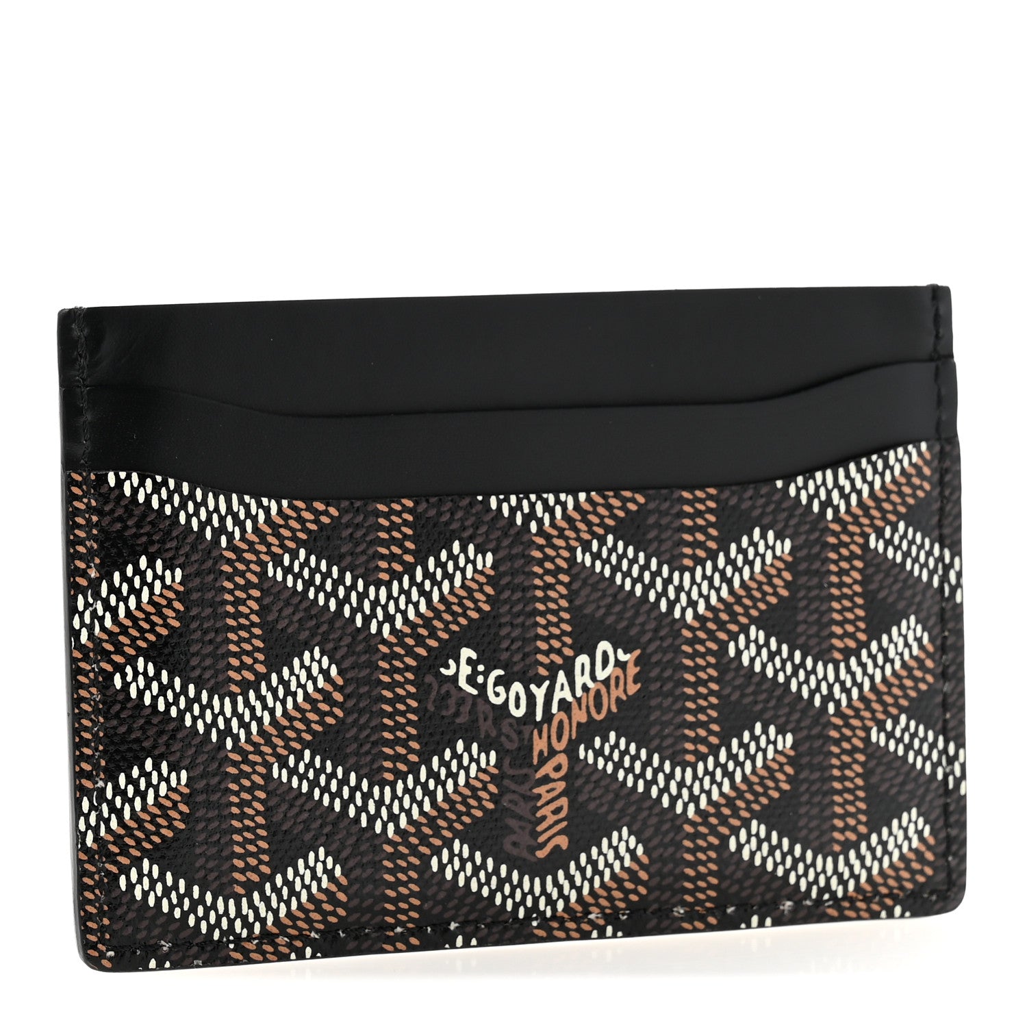 Goyard Goyardine Saint Sulpice Card Holder Black 3 of 8
