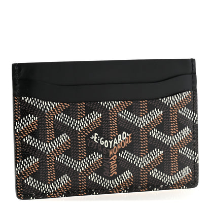 Goyard Goyardine Saint Sulpice Card Holder Black 3 of 8